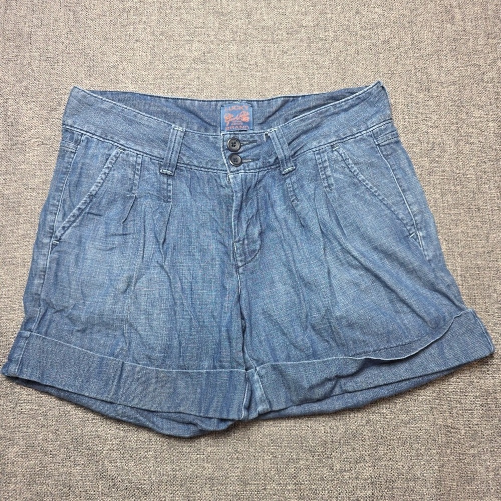 Lucky Brand Roll Up Shorts Women's Size 4/27 Medium Wash